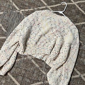 Confetti Crop Sweater